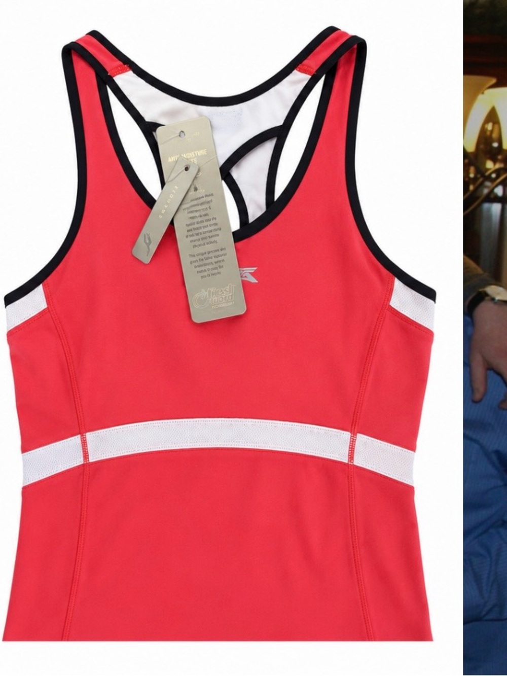 TAG ATHLETIC Performance Tank Top Coral Pink Size M NWT